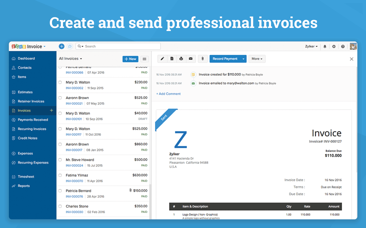 remove country field from zoho invoices