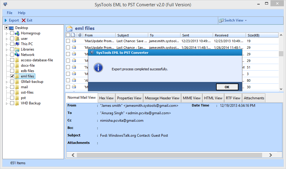 eml to pst converter systools