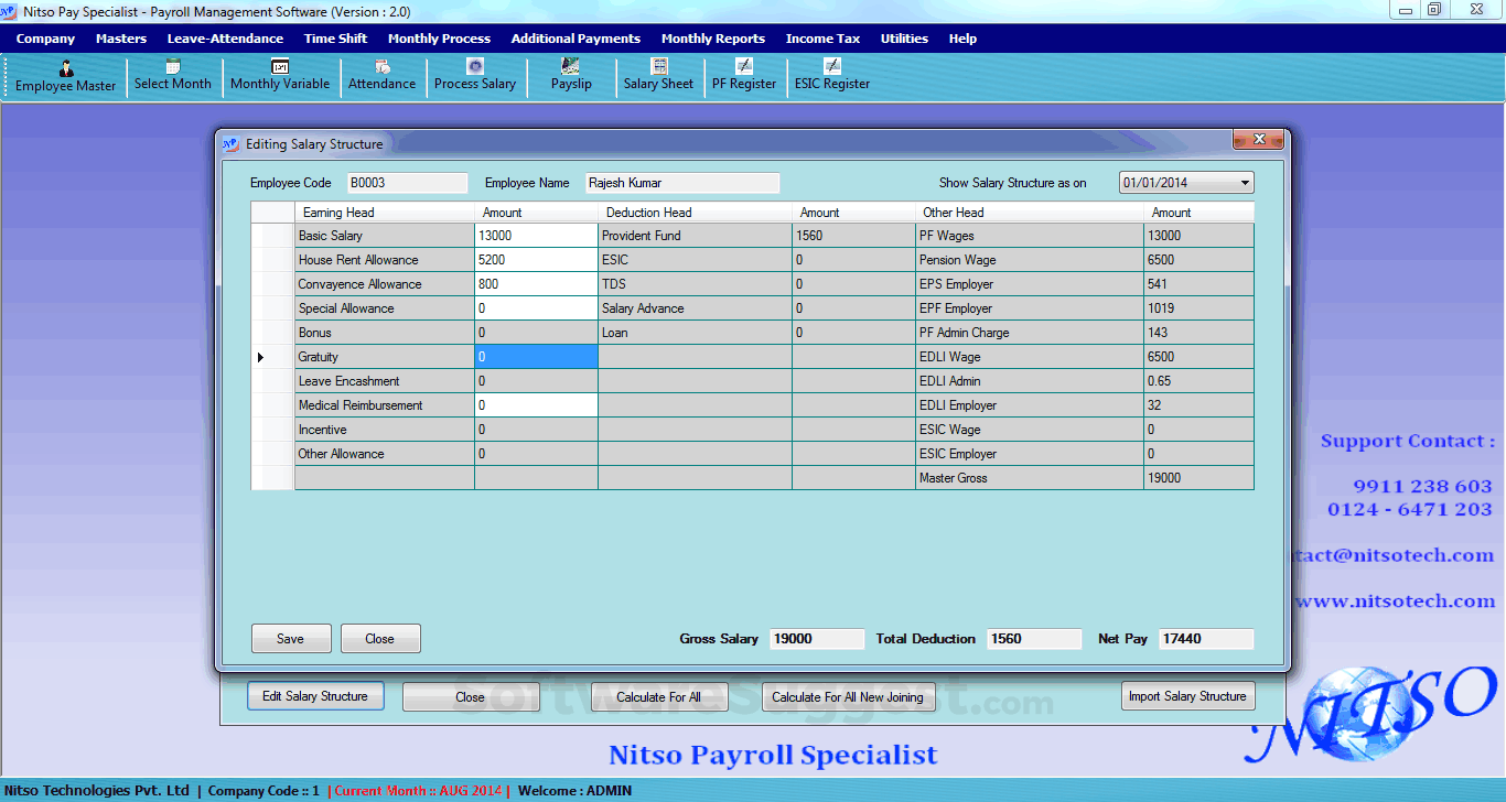 Nitso Payroll Pricing, Features & Reviews 2022 - Free Demo