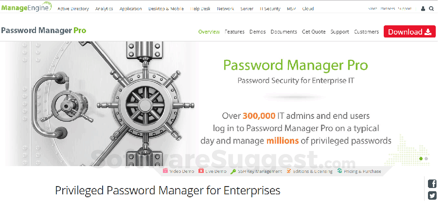 password manager pro system requirements