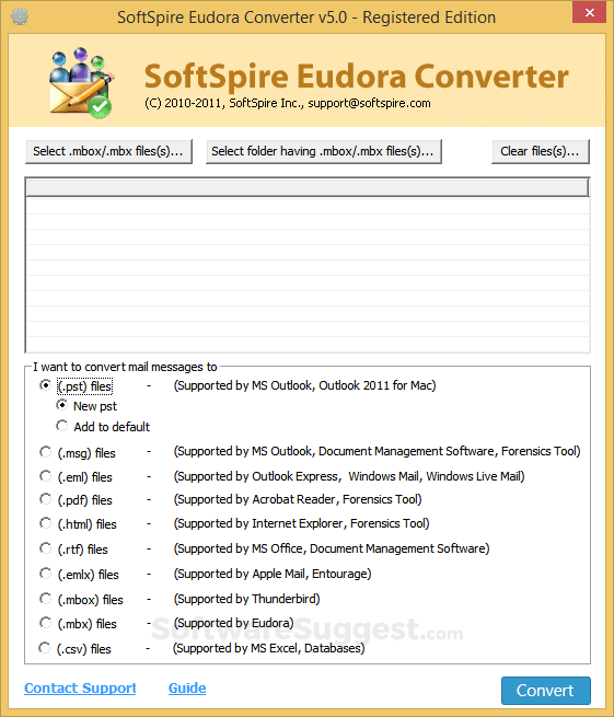 softspire eml to pst converter