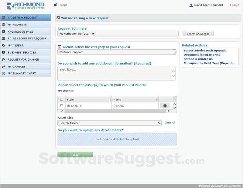 Richmond ServiceDesk Pricing, Features & Reviews 2022 - Free Demo