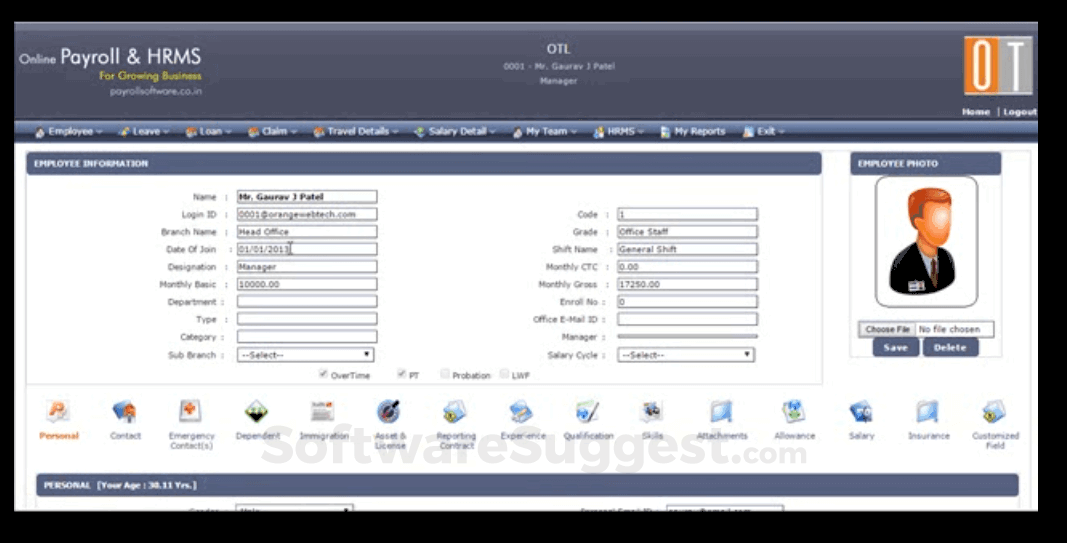 Orange Payroll HRMS Pricing, Features & Reviews 2021 - Free Demo