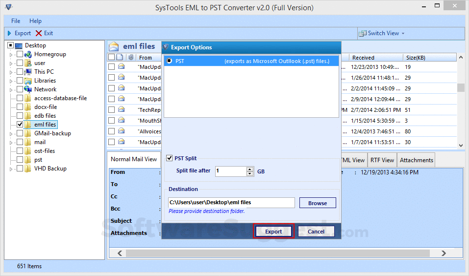 systools nsf to pst converter instructions