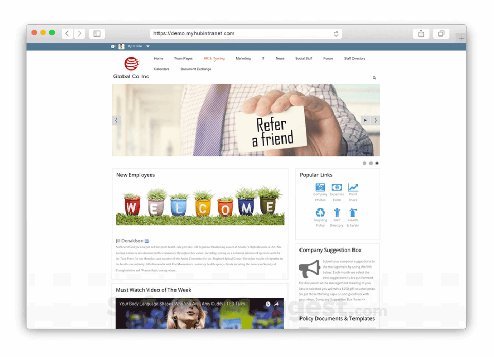 Myhub Intranet Reviews
