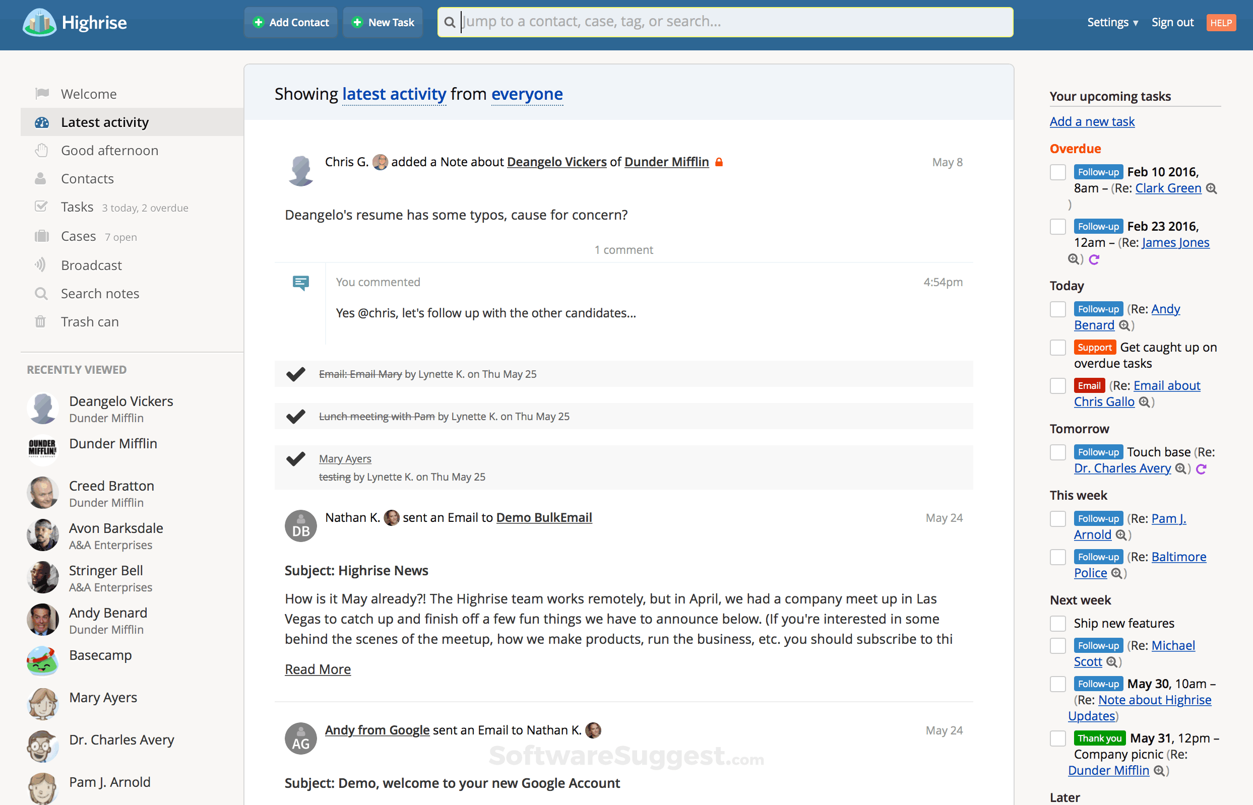Highrise CRM Pricing, Reviews, & Features in 2022