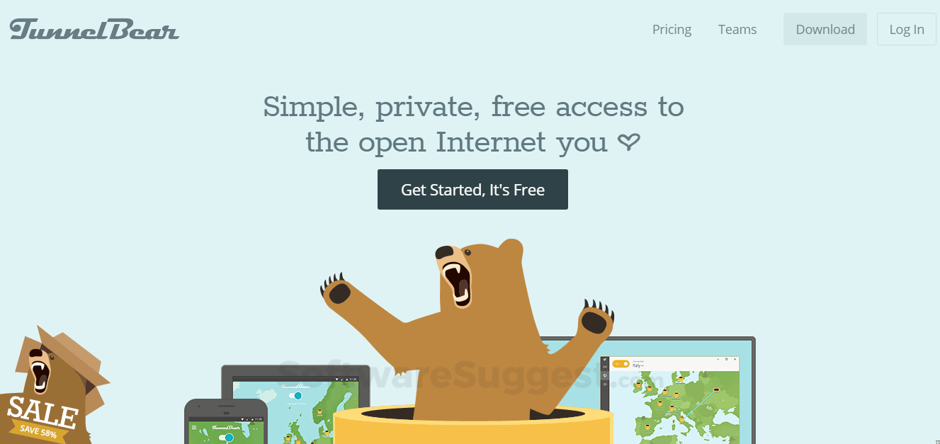tunnelbear unlimited free for pc