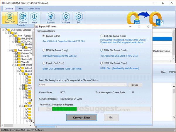 microsoft ost to pst converter software