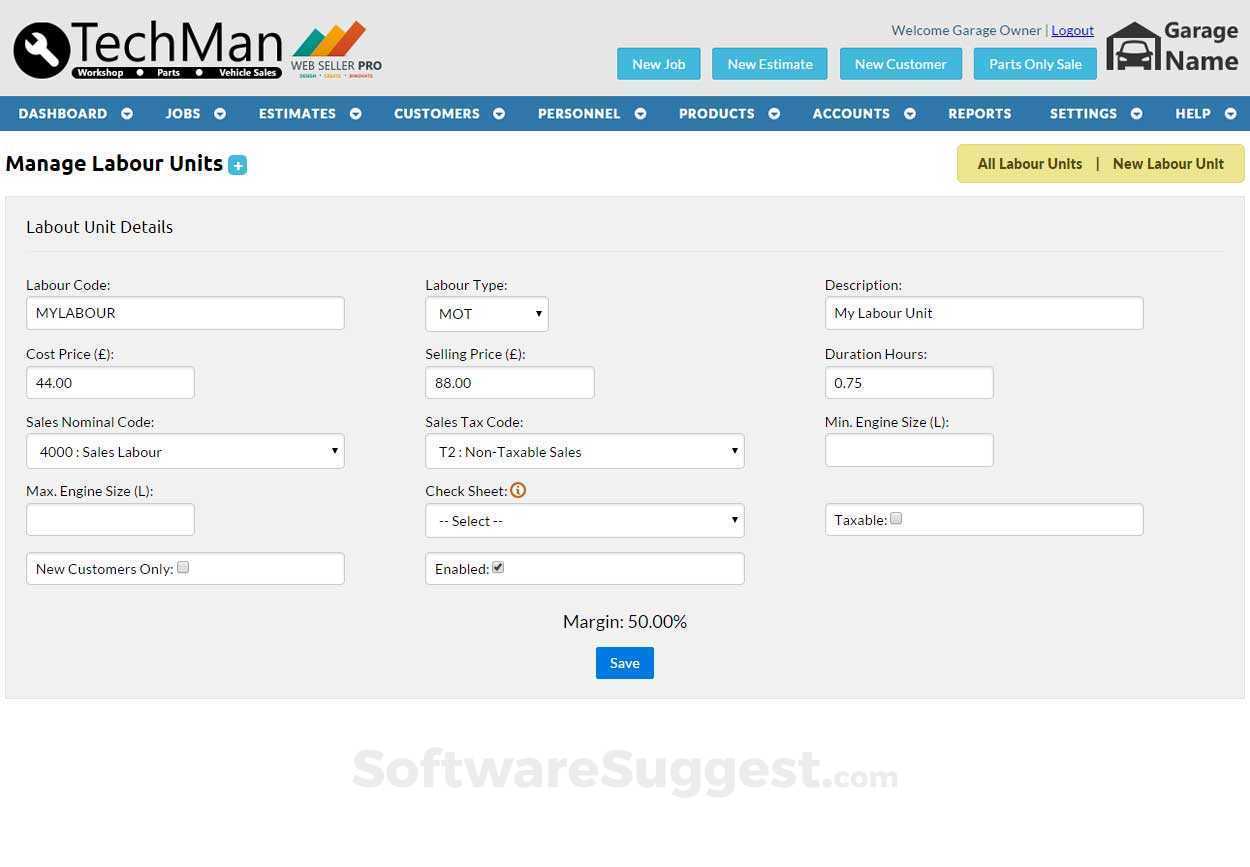 TechMan Garage Management System Pricing, Features & Reviews 2022