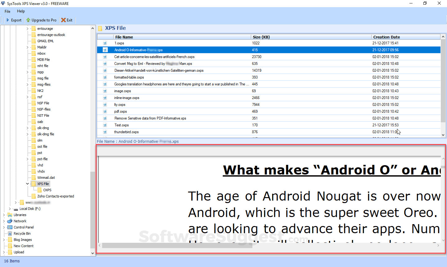 how to open oxps file android
