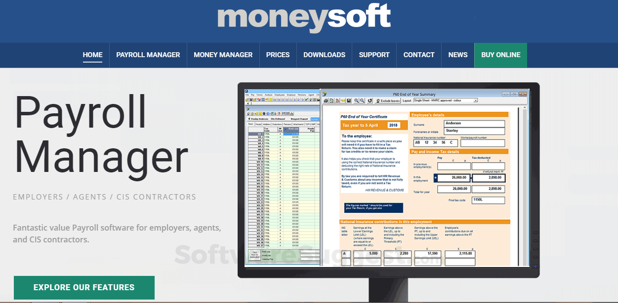 Moneysoft Payroll Manager Pricing, Features & Reviews 2022 - Free Demo