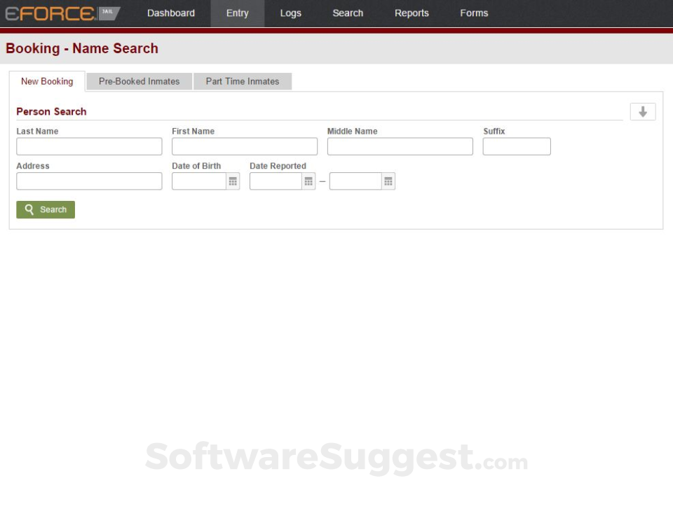eFORCE Jail Management Software Screenshot1