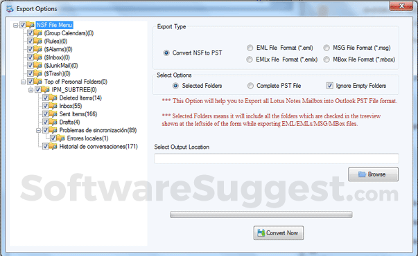 softaken nsf to pst converter