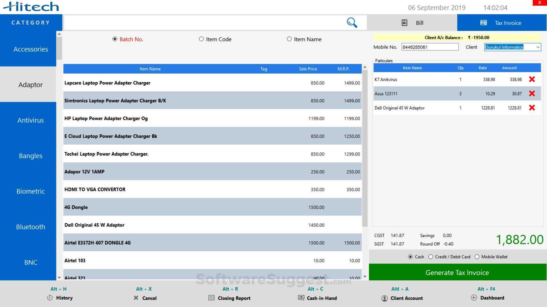 Hitech BillSoft Pricing, Features, and Reviews in 2023
