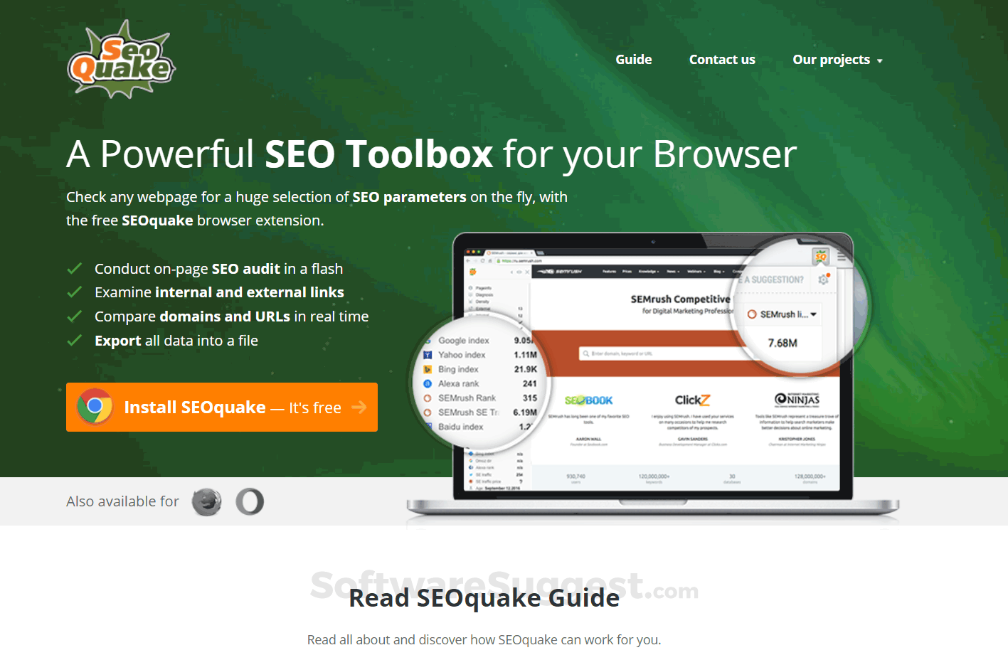 semrush seoquake