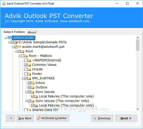 advik mbox to pst converter