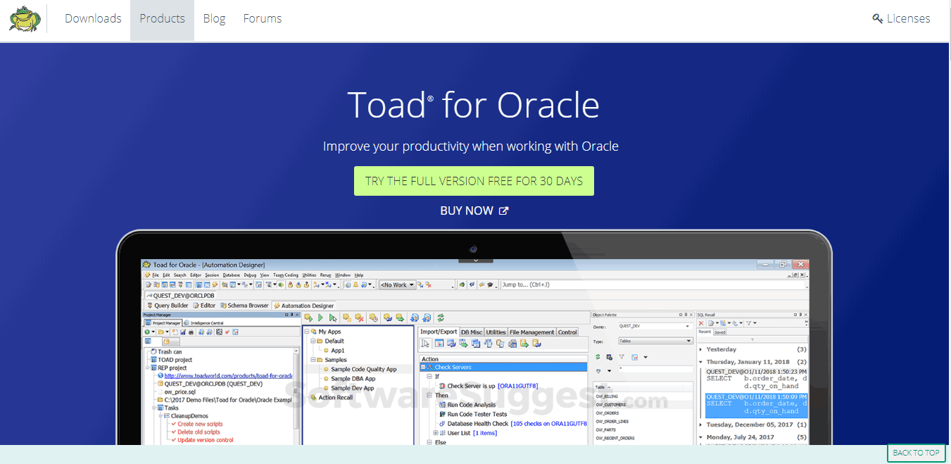 toad for oracle 10.5 download