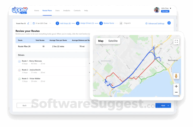 Upper Route Planner Pricing Reviews Features In 2021 Free Demo