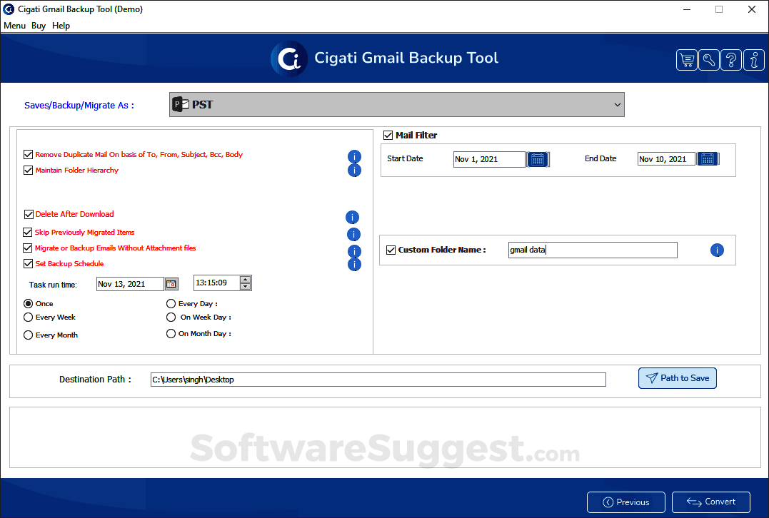Migrate Cloud Data Gmail Backup Pricing, Reviews, & Features in 2022