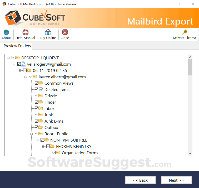 how do i merge and 2 mailbird database files